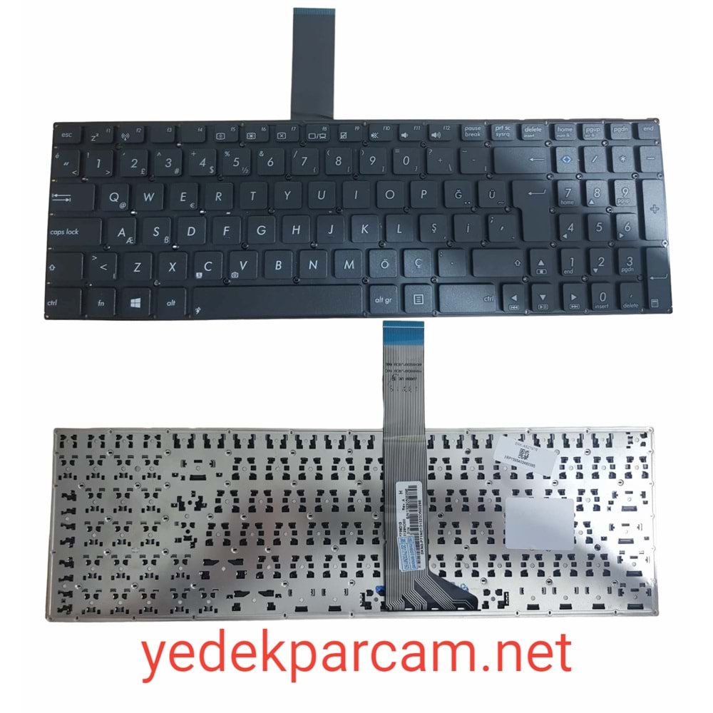 NOTEBOOK KLAVYE ASUS K56 K56C K56CA K56CB K56 SİYAH ÇERÇEVESİZ TÜRKÇE