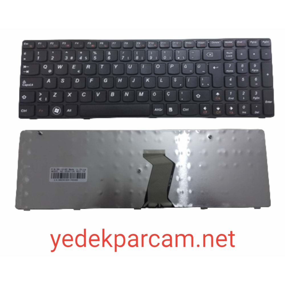 NOTEBOOK KLAVYE LENOVO G580 SİYAH SİYAH ÇERÇEVE TÜRKÇE