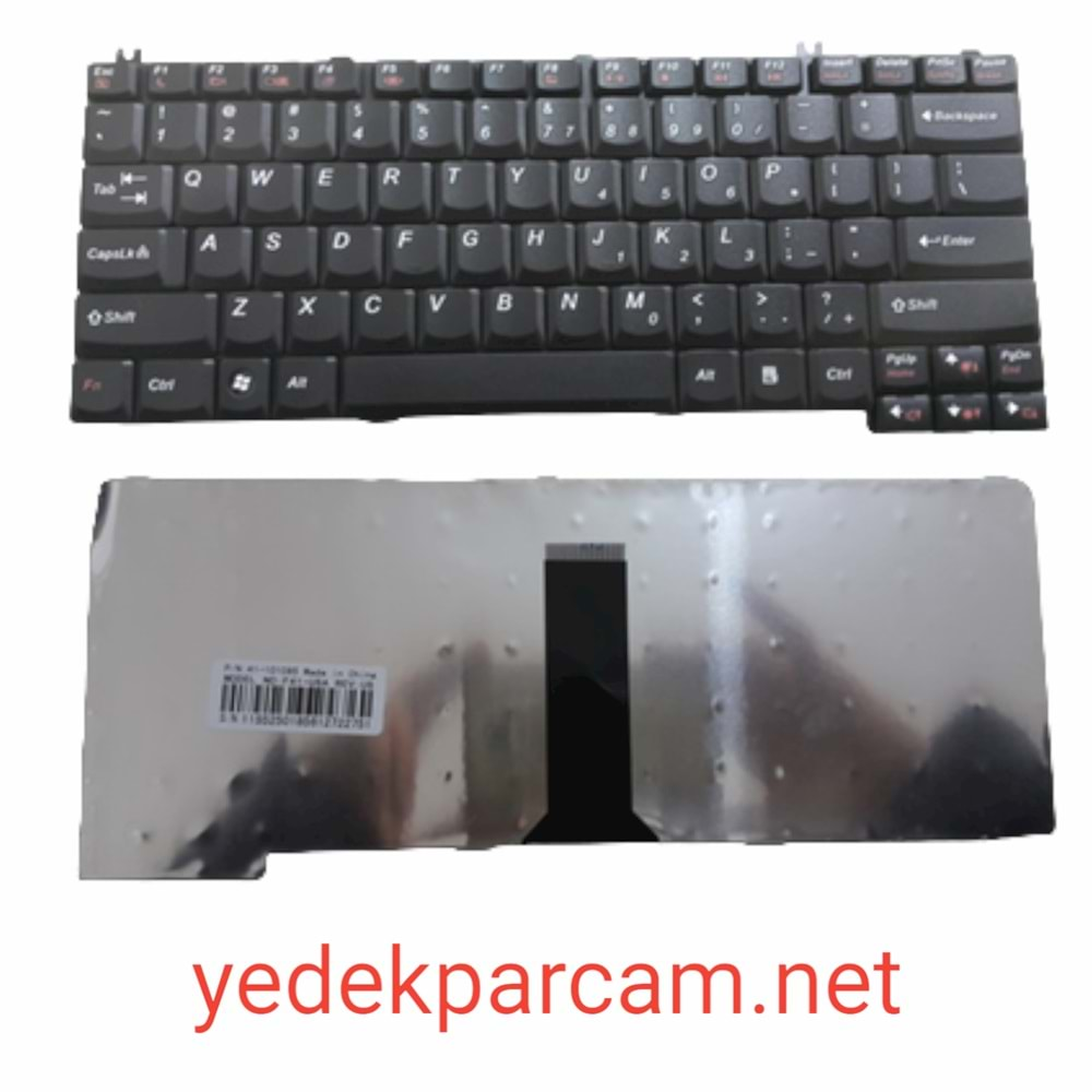 NOTEBOOK KLAVYE LENOVO 3000 N100 N200 N500 SİYAH İNGİLİZCE