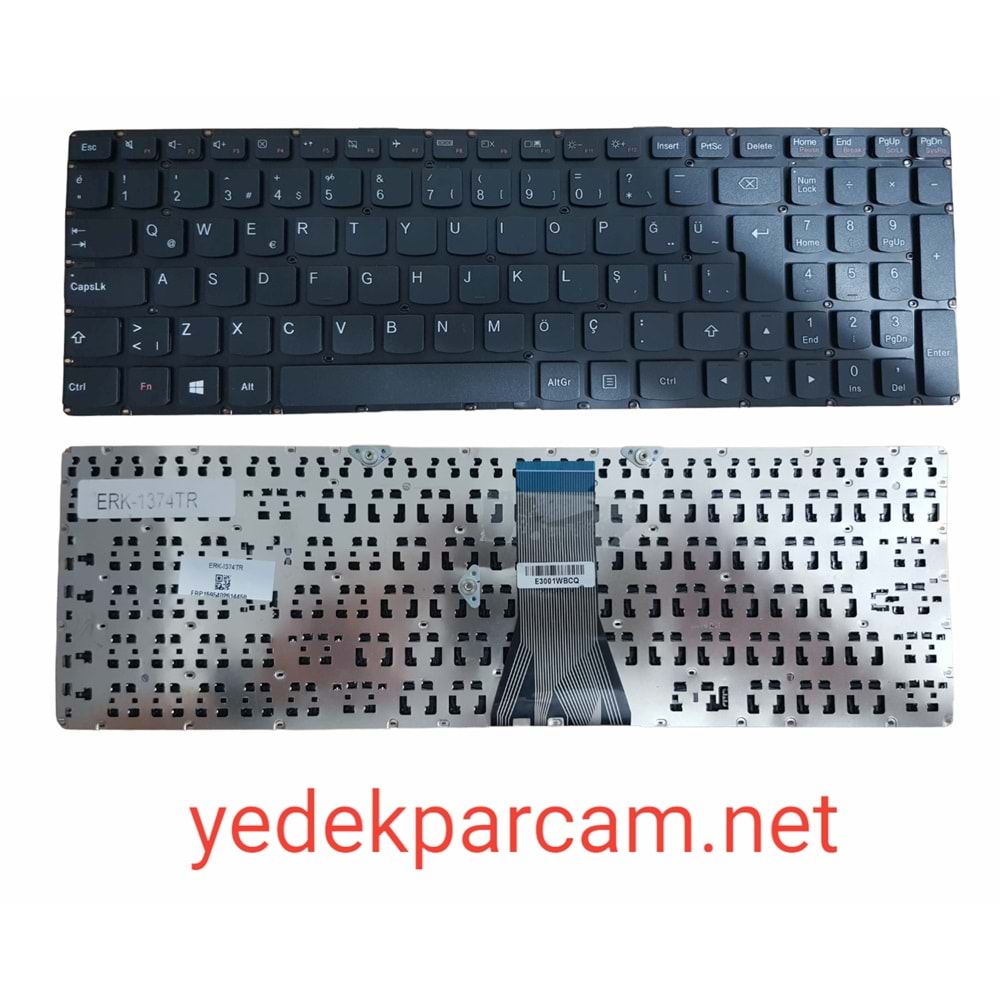 NOTEBOOK KLAVYE LENOVO G5030 G5045 G5070 Z5070 SİYAH ÇERÇEVESİZ TÜRKÇE