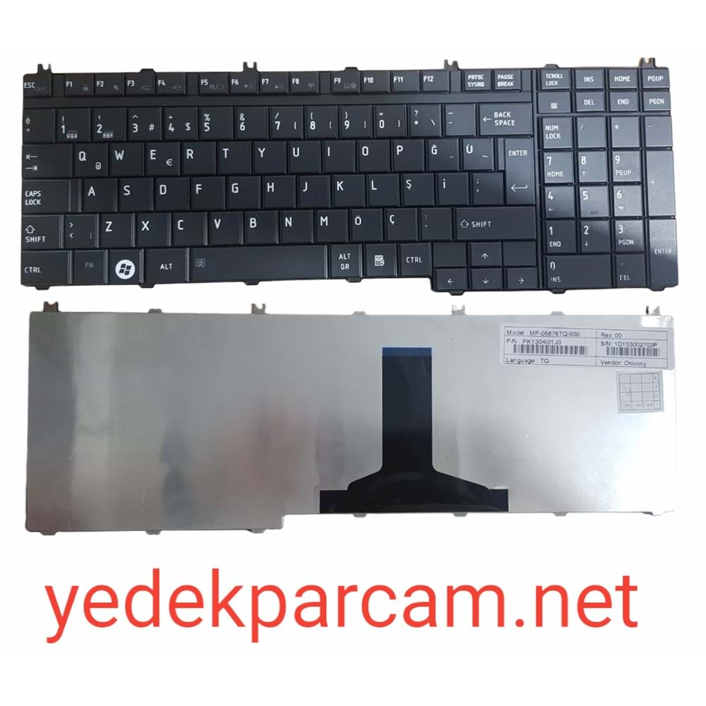 NOTEBOOK KLAVYE SATELLİTE P300 L350 L500 L555D QOSMİO G50 G55 F50 X30