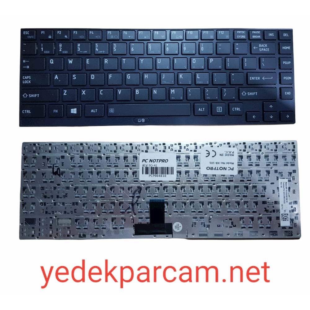 NOTEBOOK KLAVYE TOSHİBA PORTEGE R930 R700 R731 R630 R830 SİYAH ÇERÇE