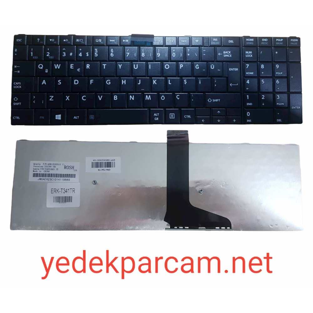 NOTEBOOK KLAVYE SATELLİTE S50 S55T-A5360 SİYAH TÜRKÇE TKL0043