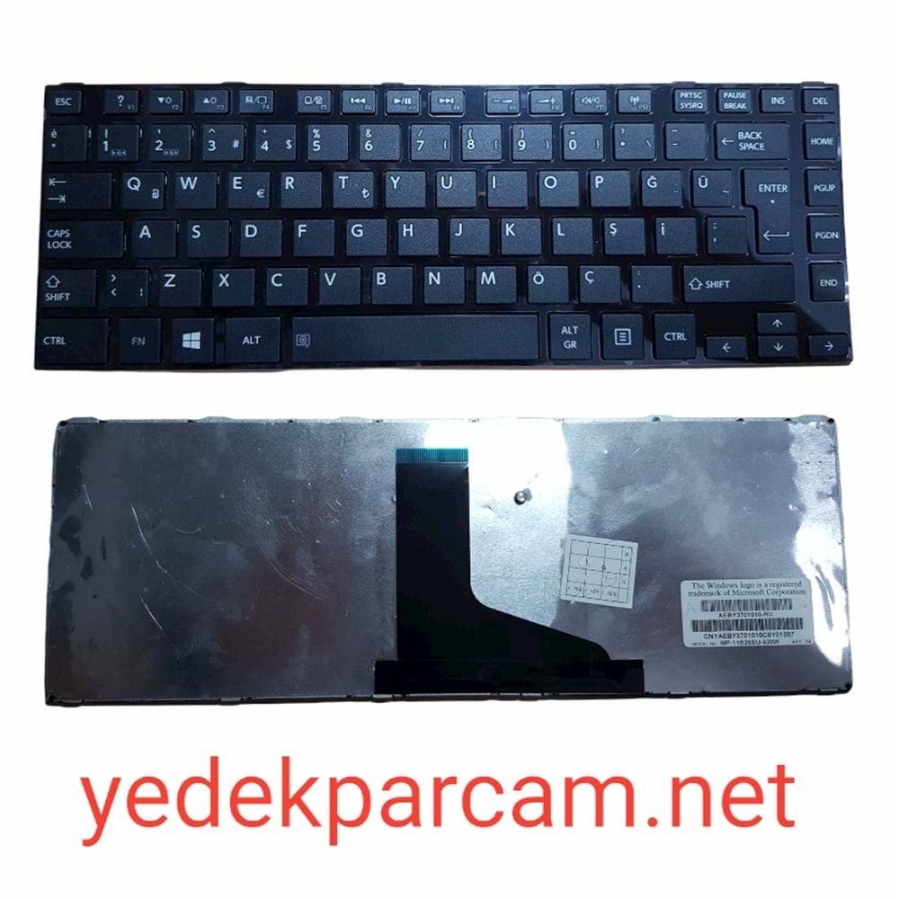 NOTEBOOK KLAVYE SATELLİTE L800 C800 L830 C830 L840 C840 M800 SİYAH ÇE