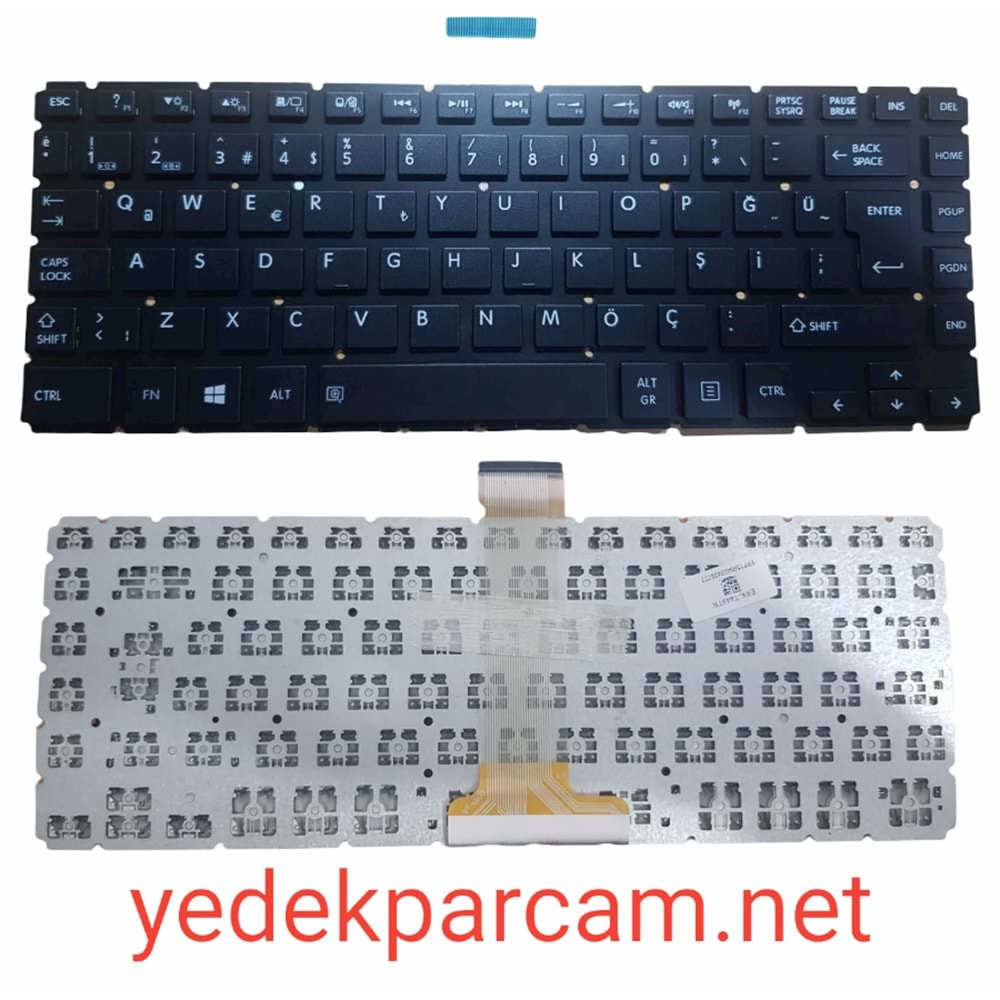 NOTEBOOK KLAVYE SATELLİTE E45-B SİYAH ÇERÇEVESİZ TÜRKÇE TKL0046