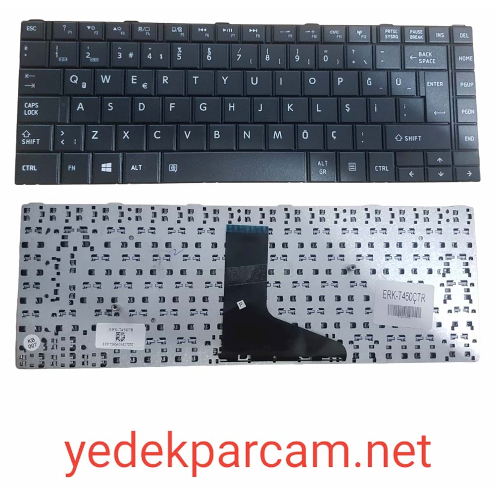 NOTEBOOK KLAVYE SATELLİTE L45-A L45T-A SİYAH TÜRKÇE TKL0047