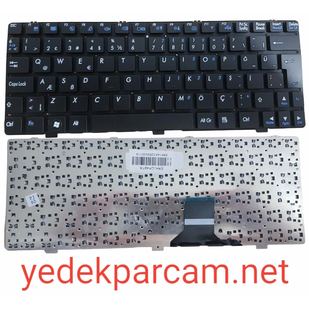 NOTEBOOK KLAVYE CASPER M1100 M1100 SİYAH ÇERÇEVESİZ TÜRKÇE CKL0004