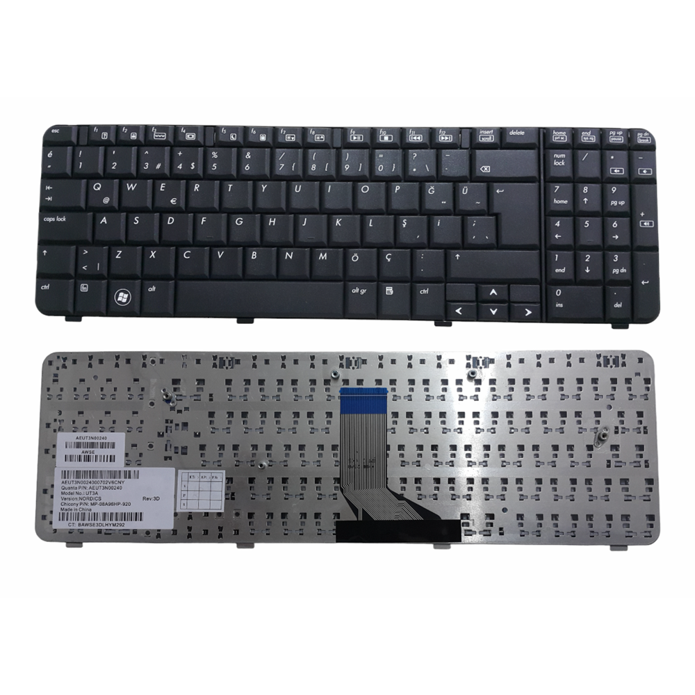 NOTEBOOK KLAVYE HP COMPAQ CQ61, G61 SİYAH TÜRKÇE