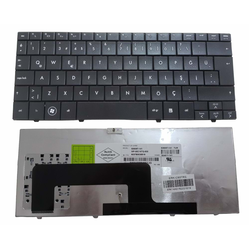 NOTEBOOK KLAVYE COMPAQ MİNİ 110C, 700, HP MİNİ 1000 SİYAH