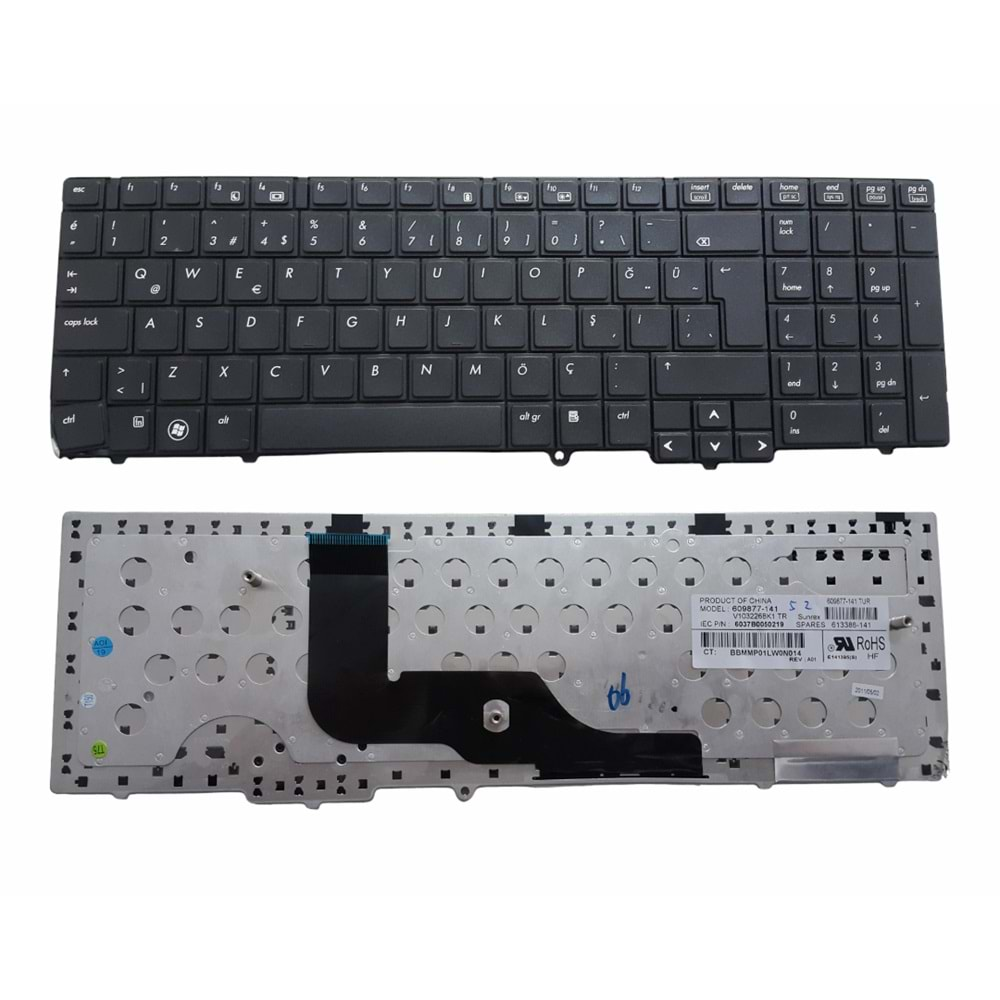 NOTEBOOK KLAVYE HP PROBOOK 6540B 6545B 6550B 6555B SİYAH TÜRKÇE