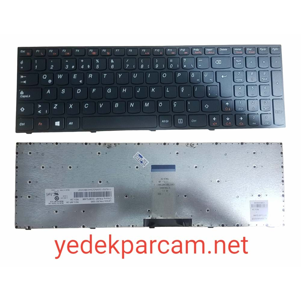 NOTEBOOK KLAVYE LENOVO B5400 SİYAH ÇERÇEVELİ TÜRKÇE