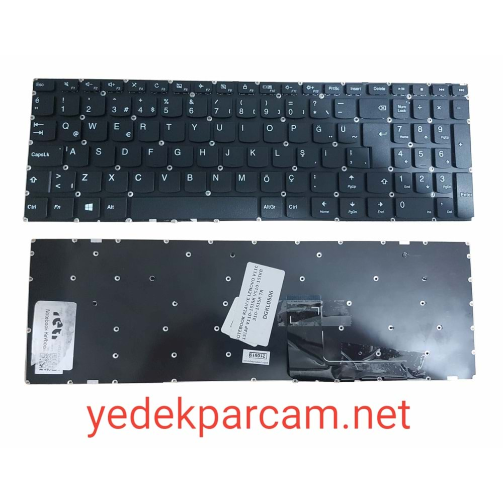 NOTEBOOK KLAVYE LENOVO V110-15IAP V110-15ISK V510-15IKB 310-15ISK TÜRK