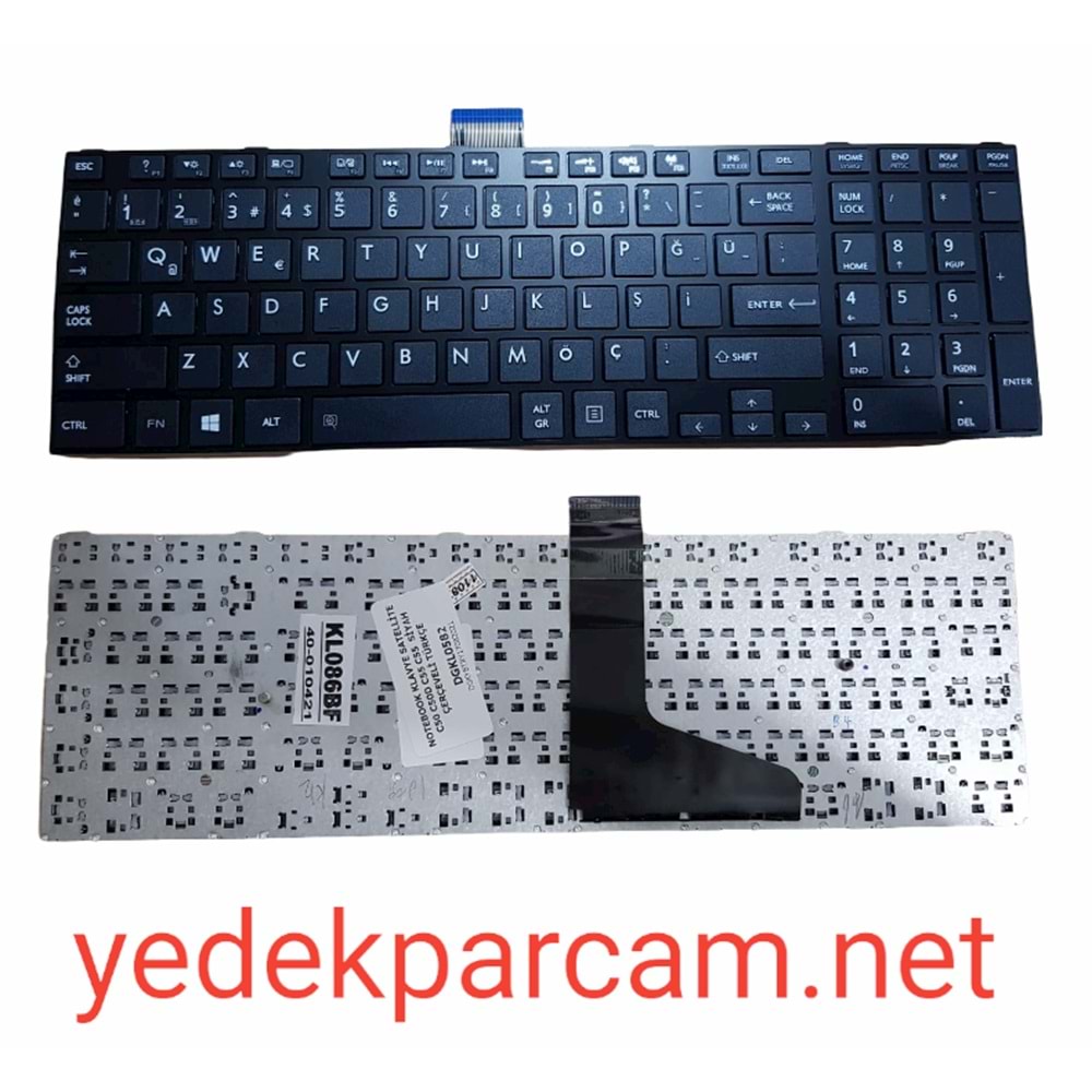 NOTEBOOK KLAVYE SATELLİTE C50 C50D C55 C55 SİYAH ÇERÇEVELİ TÜRKÇE