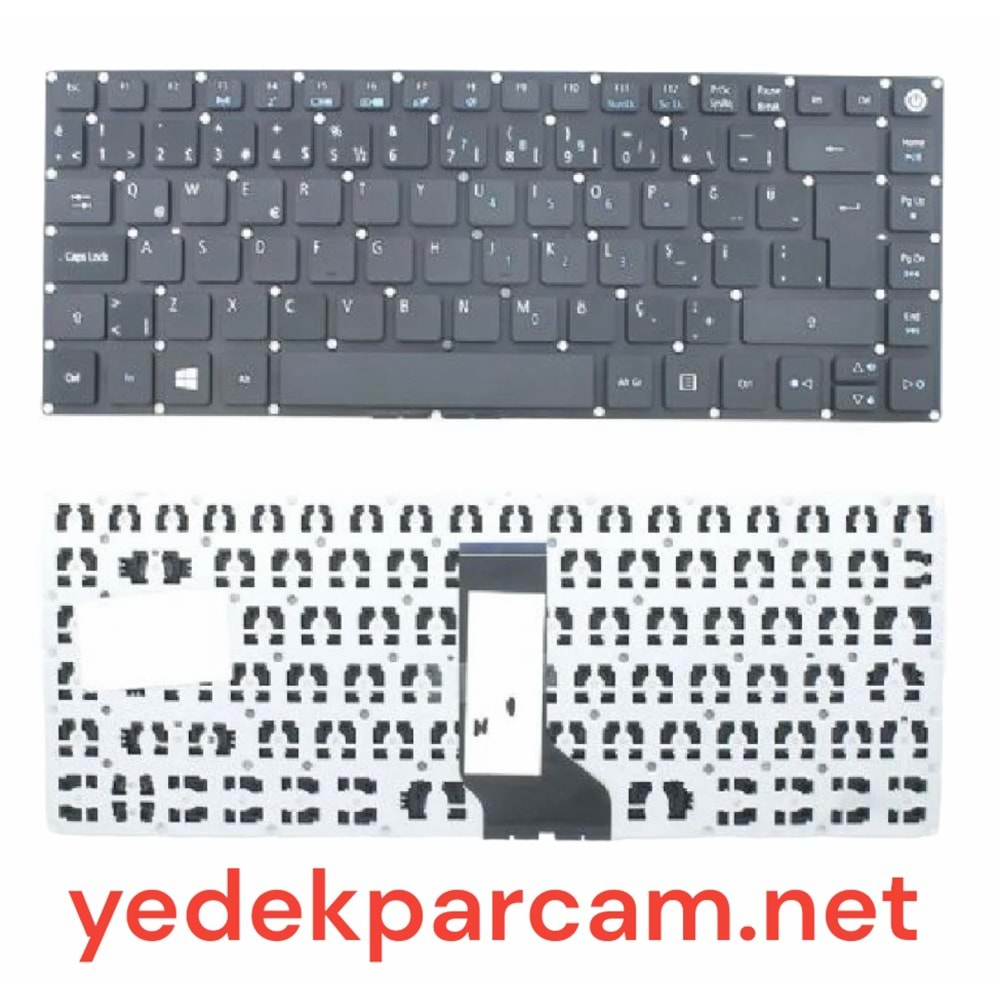 ACER ASPIRE ES1-332 ES1-432 ES1-433 E5-474 SİYAH TR POWER BUTTONLU