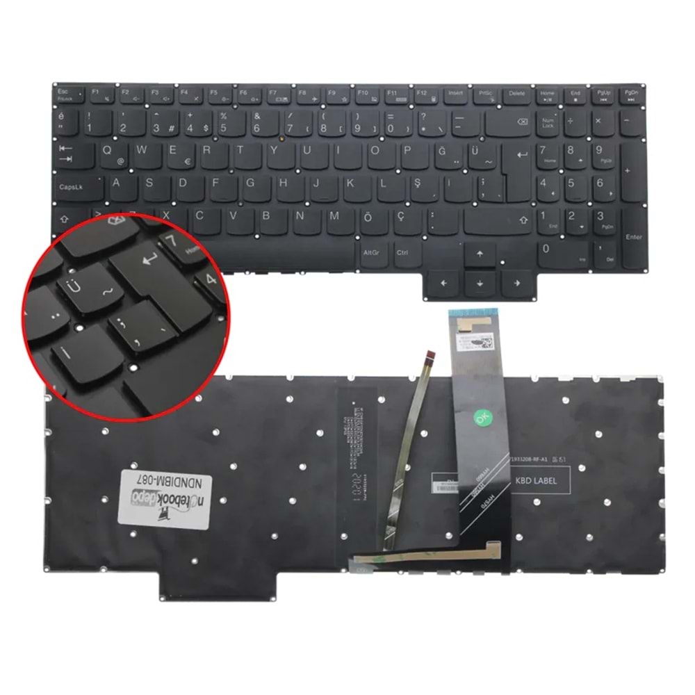 NOTEBOOK KLAVYE LENOVO IEAPAD GAMING 3-15IMH05 KLAVYE BEYAZ AYDINLATMA