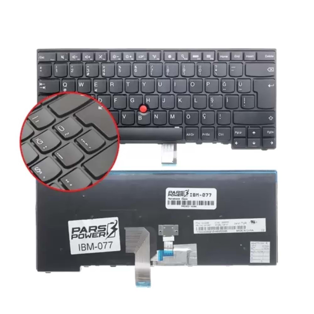 NOTEBOOK KLAVYE LENOVO THINKPAD E431 E440 E450 SİYAH ÇERÇEVELİ TÜRKÇE