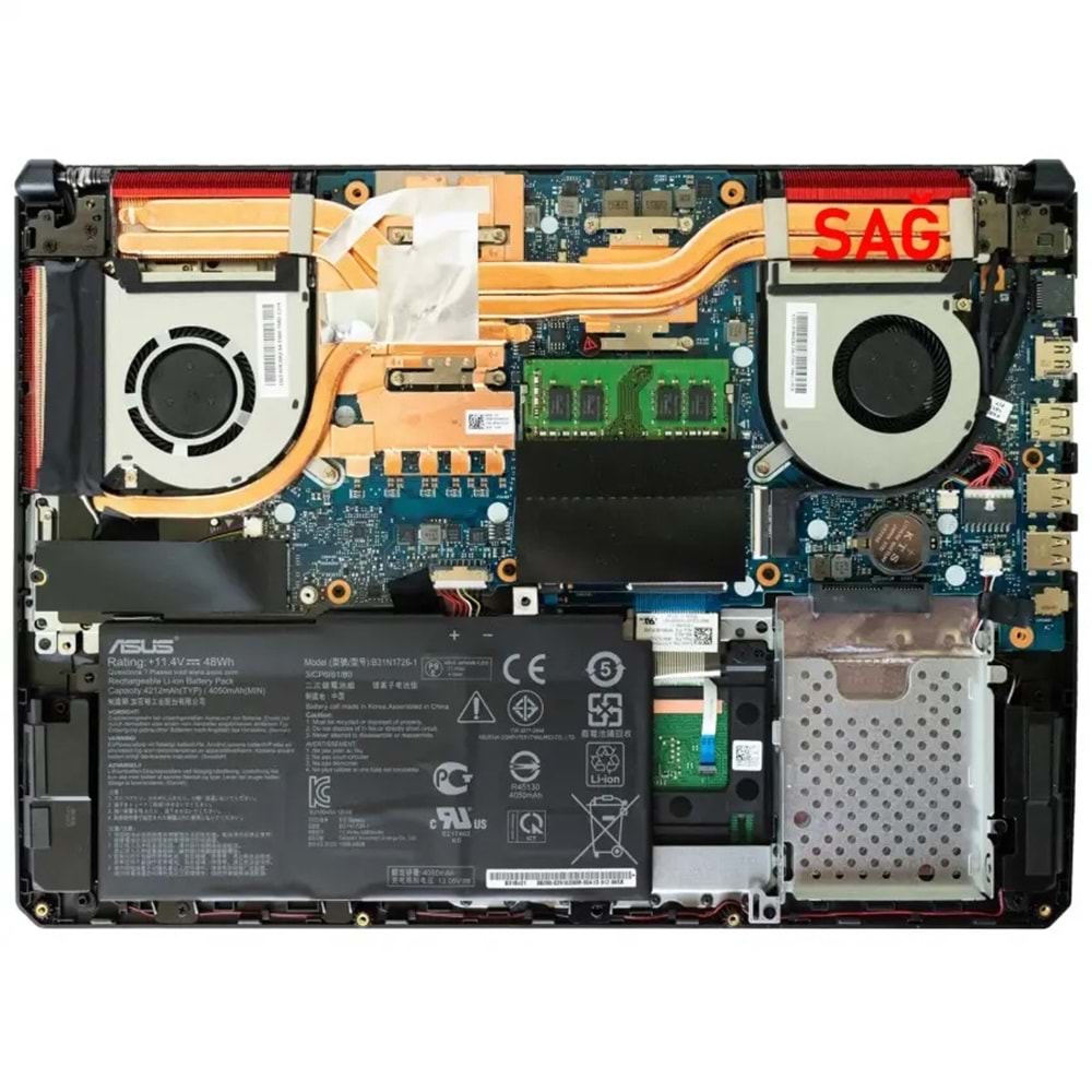 NOTEBOOK CPU FAN ASUS ROG TUF FX505 FX80 CPU VE GPU FAN SET