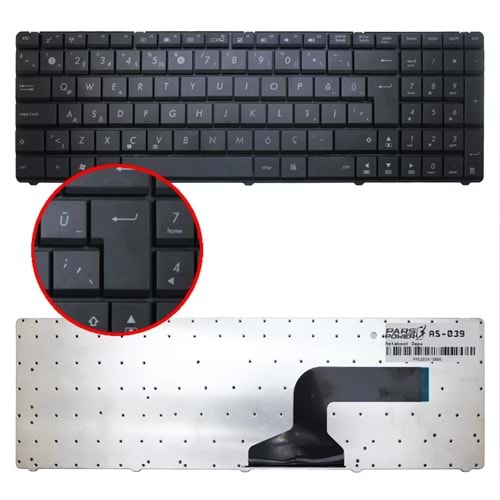 NOTEBOOK KLAVYE ASUS N50 F50 A52 U50 X52 SİYAH TÜRKÇE