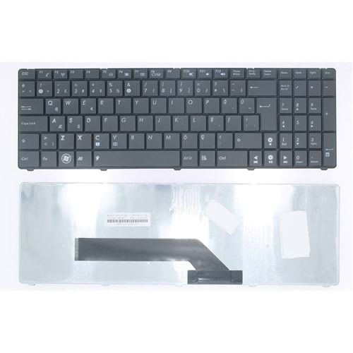 NOTEBOOK KLAVYE ASUS K50 K51 K60 K61 K62 K61I K62F K62J SİYAH TÜRKÇE