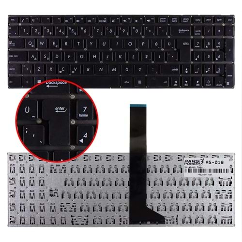 NOTEBOOK KLAVYE ASUS X550CA X550LA X550VL X502 X501 SİYAH ÇERÇEVESİZ