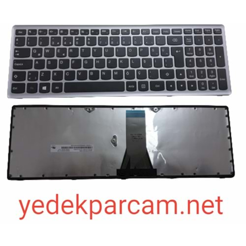 NOTEBOOK KLAVYE LENOVO Z510 S500 G500 G505 S510P FLEX 15 SİYAH GRİ ÇER