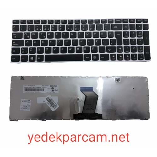 NOTEBOOK KLAVYE LENOVO IDEAPAD Z560 Z560A Z565A G570 SİYAH BEYAZ ÇERÇE