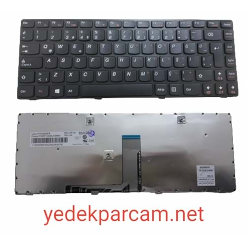 NOTEBOOK KLAVYE LENOVO G480 G485 SİYAH SİYAH ÇERÇEVE TÜRKÇE