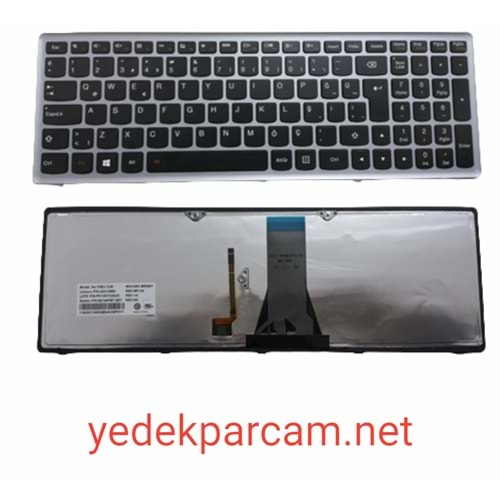 NOTEBOOK KLAVYE LENOVO Z510 G500 G505 S510P FLEX 15 SİYAH GRİ IŞIKL