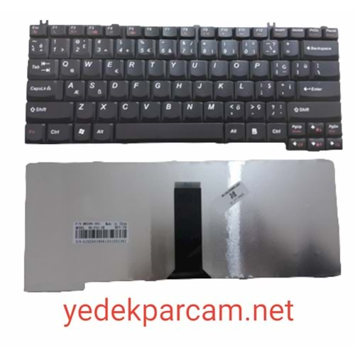 NOTEBOOK KLAVYE LENOVO 3000 N100 N200 N500 SİYAH TÜRKÇE