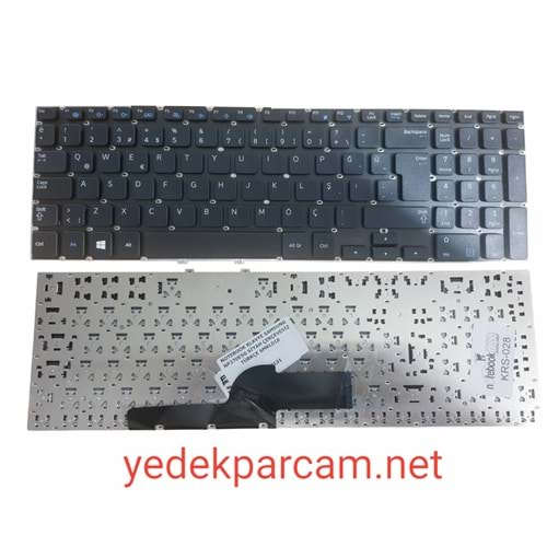 NOTEBOOK KLAVYE SAMSUNG NP270E5G SİYAH ÇERÇEVESİZ TÜRKÇE SMKL018