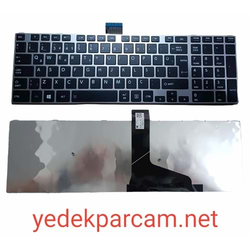 NOTEBOOK KLAVYE SATELLİTE S50 SİYAH GRİ ÇERÇEVE TÜRKÇE TKL0023