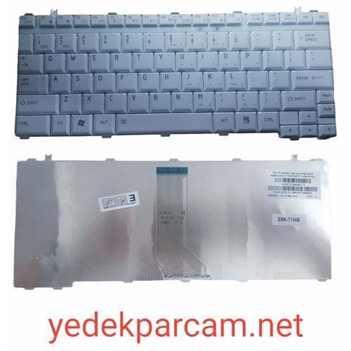 NOTEBOOK KLAVYE SATELLİTE U400, M800 BEYAZ İNGİLİZCE TKL0027