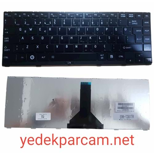 NOTEBOOK KLAVYE TOSHİBA R840 SİYAH SİYAH ÇERÇEVE TÜRKÇE TKL0045