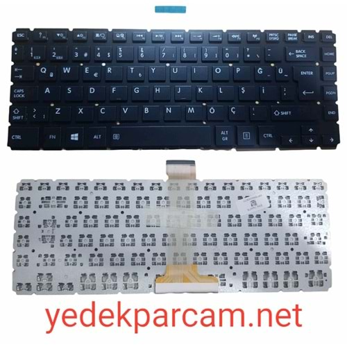 NOTEBOOK KLAVYE SATELLİTE E45-B SİYAH ÇERÇEVESİZ TÜRKÇE TKL0046