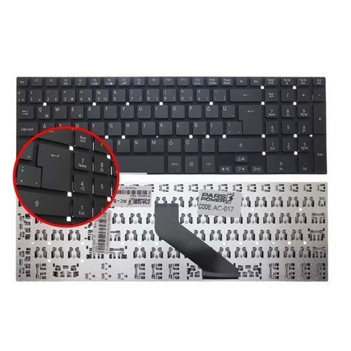 NOTEBOOK KLAVYE PACKARD BELL P5WS0, ACER ASPİRE V3-571 ,V3-571G SİYAH