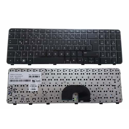 NOTEBOOK KLAVYE HP DV6-6000 SİYAH ÇERÇEVELİ TÜRKÇE