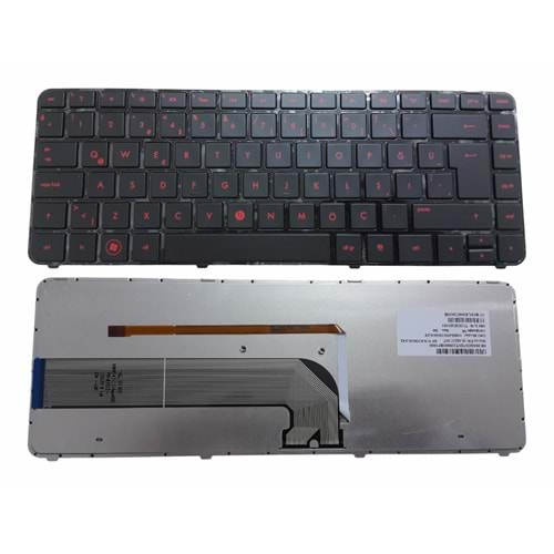 NOTEBOOK KLAVYE HP PAVİLİON DM4-3000 SİYAH ÇERÇEVELİ KIRIMIZI TUŞ IŞI