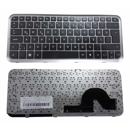 NOTEBOOK KLAVYE HP DM3 DM6 DM8 SİYAH GRİ ÇERÇEVE TÜRKÇE