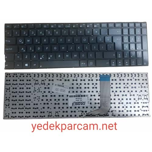 NOTEBOOK KLAVYE ASUS X556-X556UA-X556UB-X556UF-X556U SİYAH ÇERÇEVESİZ