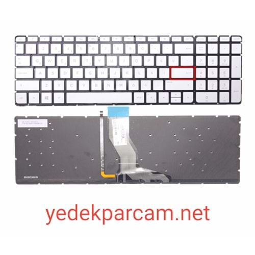 NOTEBOOK KLAVYE HP 15-AK 15-AU 15-BC 15-AB 15-AX 250 G6 IŞIKLI SİLVER