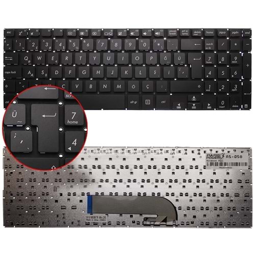 NOTEBOOK KLAVYE ASUS TP501 SİYAH TÜRKÇE ÇERÇEVESİZ