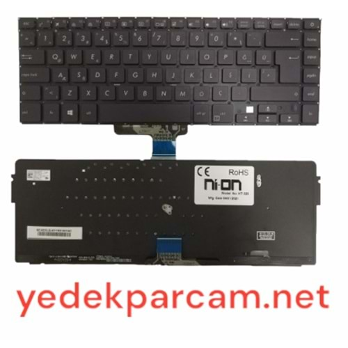 NOTEBOOK KLAVYE ASUS VIVOBOOK X510 S5100 X405 TURKCE SİYAH ÇERÇEVESİZ