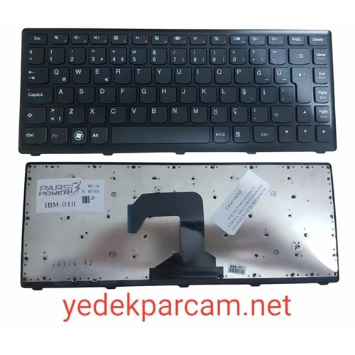 NOTEBOOK KLAVYE LENOVO IDEAPAD S400 S300 TÜRKÇE SİYAH SİYAH ÇERÇEVE