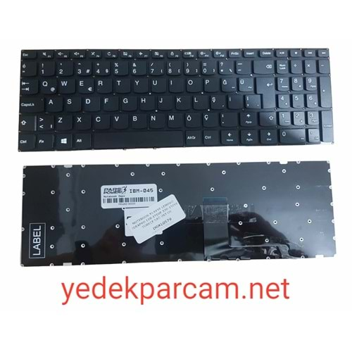 NOTEBOOK KLAVYE LENOVO IDEAPAD 110-15IBR 320-15ISK TÜRKÇE SAĞ ÜST OK