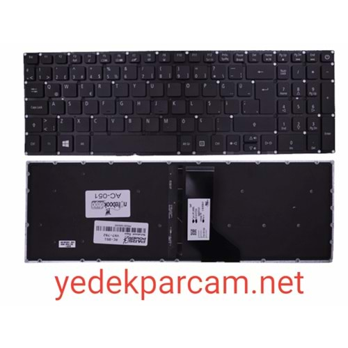 NOTEBOOK KLAVYE ACER E5-722 E5-573 E5-532G ES1-533 IŞIKLI TÜRKÇE