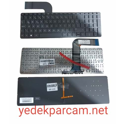 NOTEBOOK KLAVYE HP PAVİLİON 15-P SİYAH ÇERÇEVESİZ TÜRKÇE IŞIKLI SİYAH