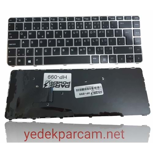 NOTEBOOK KLAVYE HP ELITBOOK 840 G3 SIYAH TÜRKÇE SİLVER ÇERÇEVE