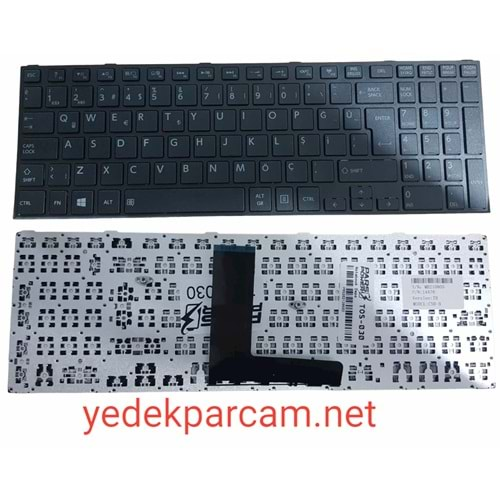 NOTEBOOK KLAVYE SATELLİTE C50B C55B SİYAH TÜRKÇE