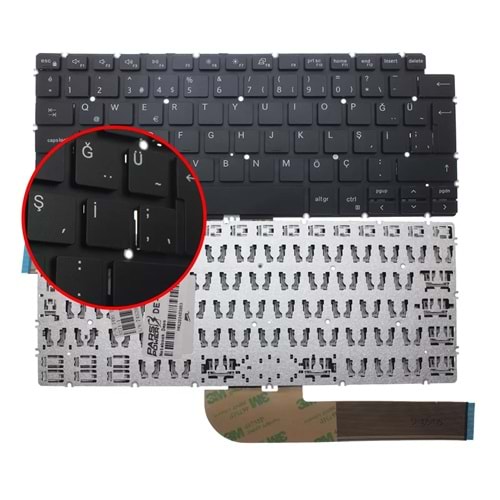 NOTEBOOK KLAVYE DELL 15 5390 14-7490 SİYAH TÜRKÇE