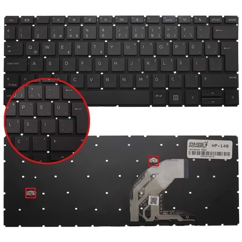 NOTEBOOK KLAVYE HP PROBOOK 430 G6 TÜRKÇE SİYAH ÇERÇEVESİZ